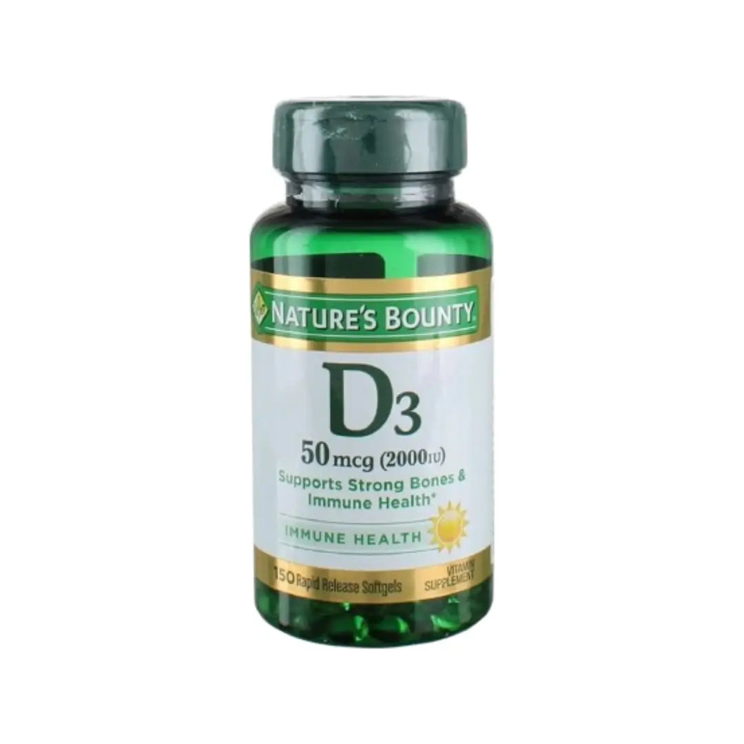 Nature's Bounty Vitamin D3 2000IU 50mcg, 150 Softgels