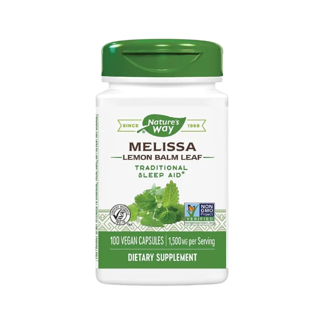 Nature's Way Melissa Lemon Balm Leaf, 100 Veg Capsules