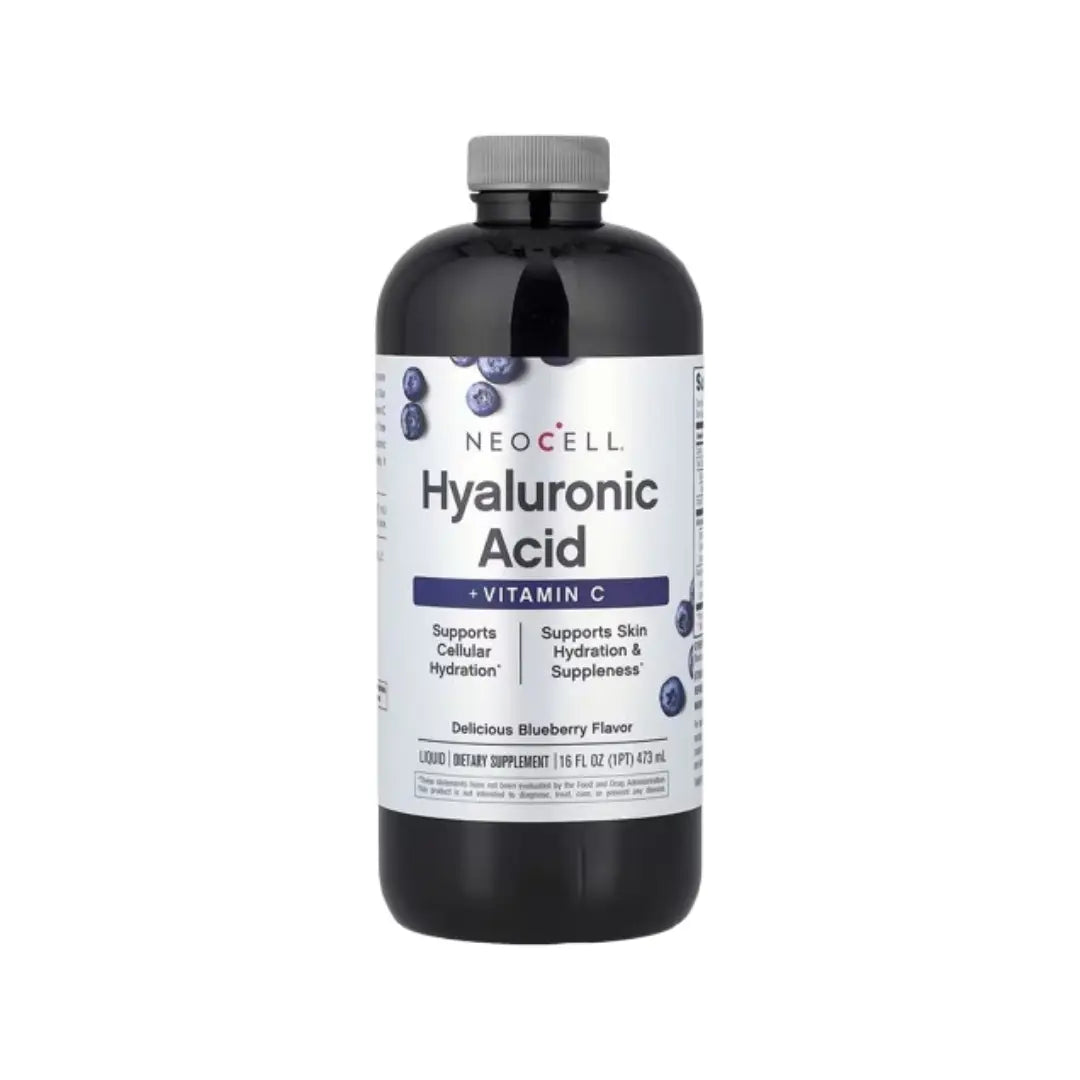 NeoCell Hyaluronic Acid + Vitamin C Blueberry Liquid, 473ml