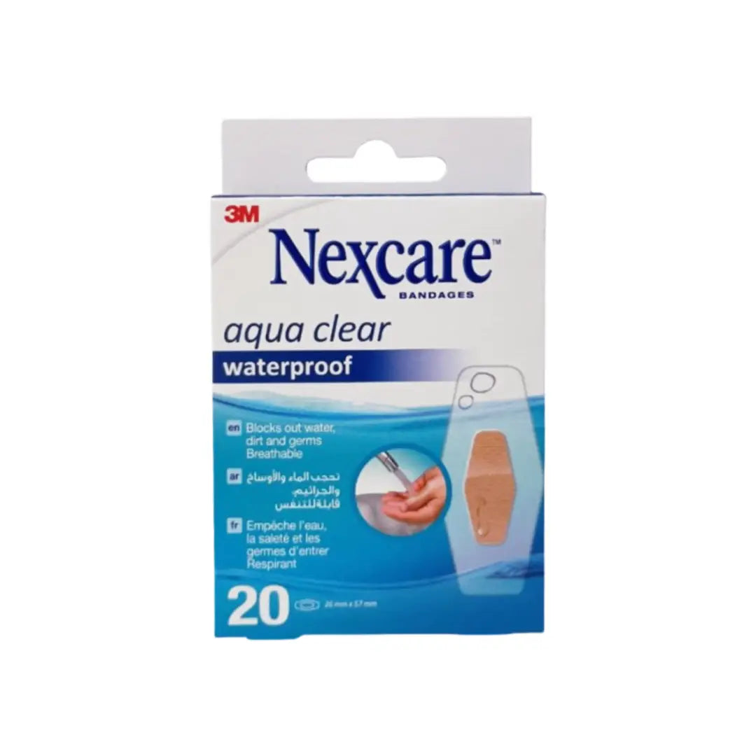 Nexcare Aqua Clear Waterproof Bandages, 20 Bandages