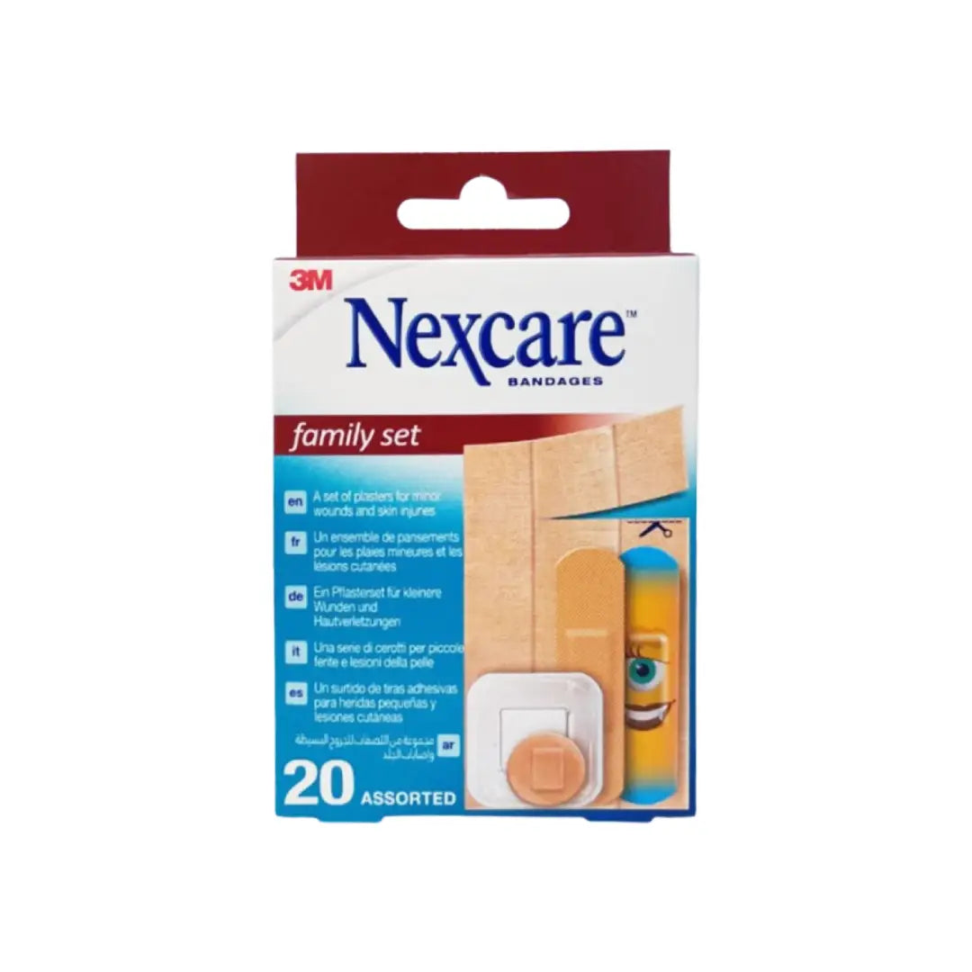 Nexcare Family Set Assorted Plasters, 20 Plasters