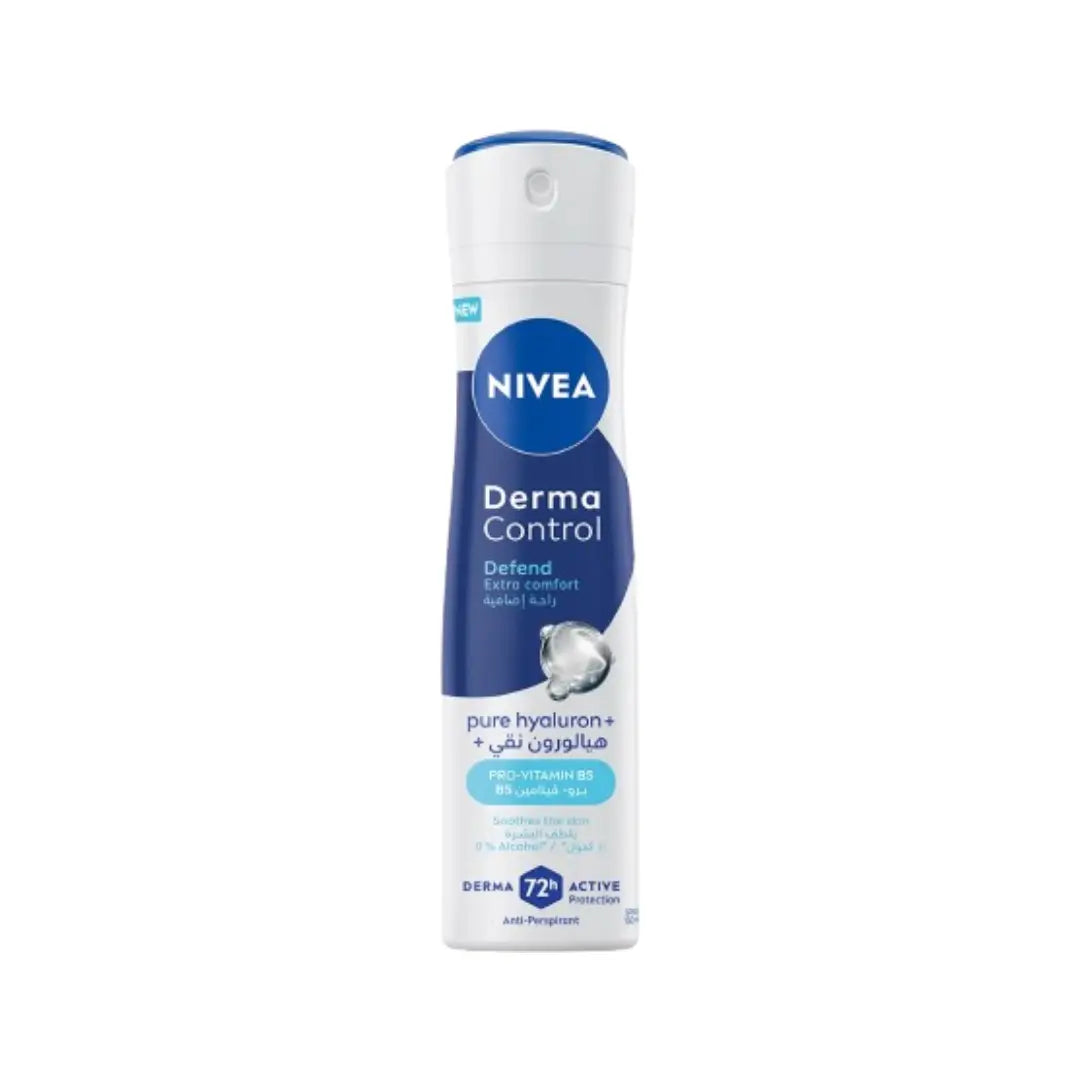 Nivea Derma Control Defend Extra Comfort Antiperspirant Spray, 150ml