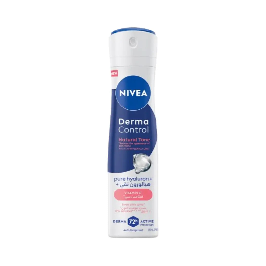 Nivea Derma Control Natural Tone Antiperspirant Spray, 150ml