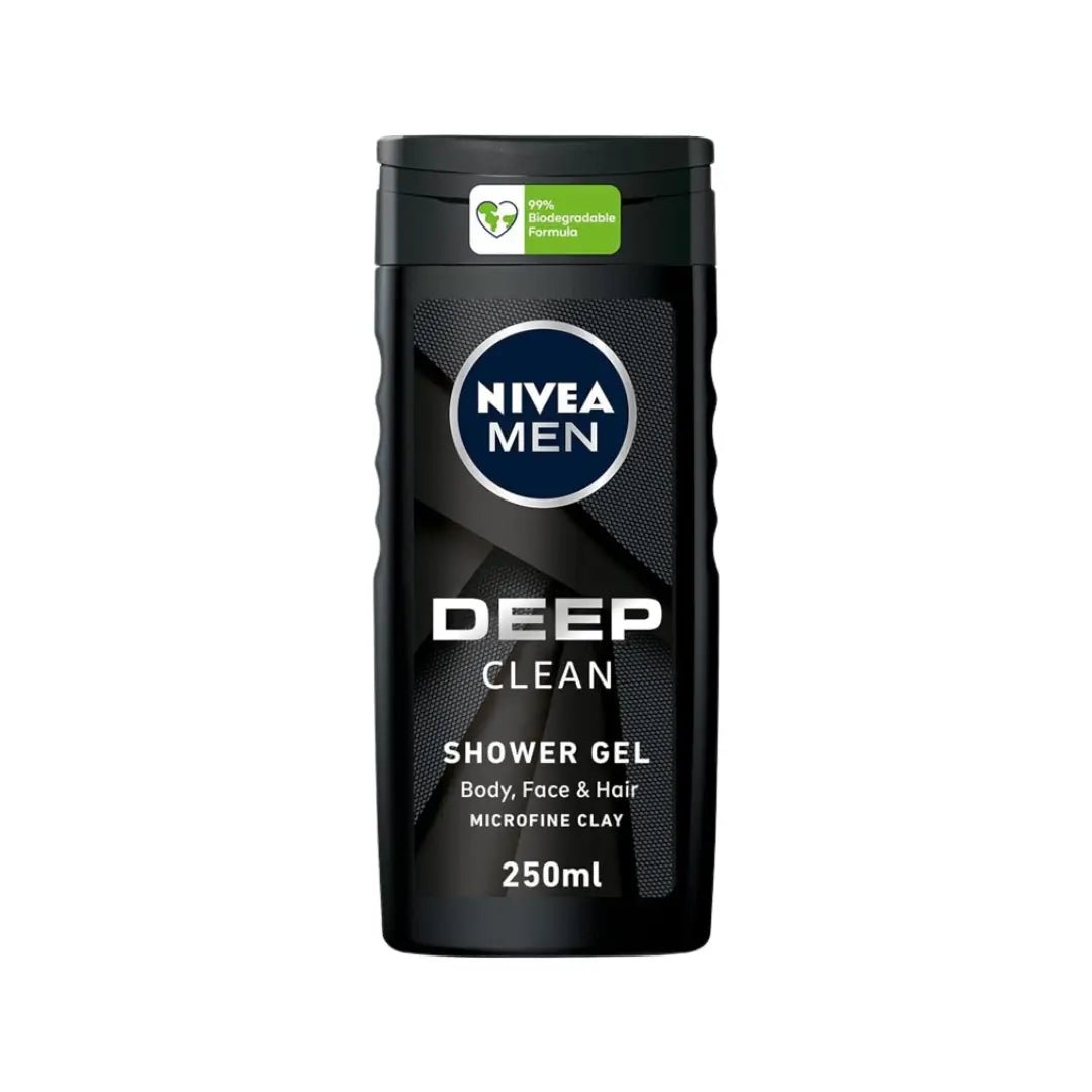 Nivea Men Deep Clean Shower Gel, 250ml