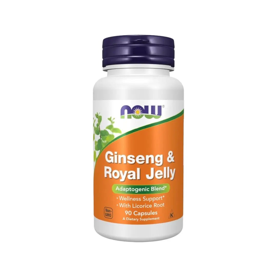 NOW Ginseng & Royal Jelly, 90 Capsules
