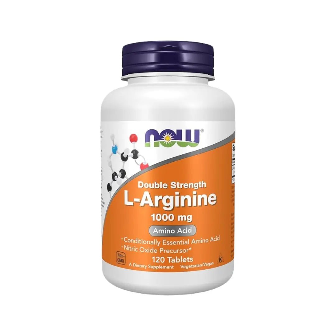 NOW L-Arginine 1000mg, 120 Tablets