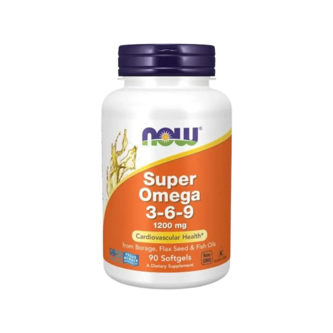 NOW Super Omega 3-6-9 1200mg, 90 Softgels