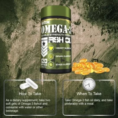 Warzone Omega-3 Fish Oil – 120 Softgels - Wellness Shoppee