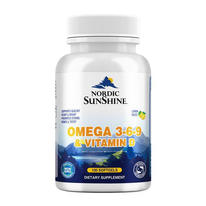 Nordic Sunshine Omega 3-6-9 688mg & Vitamin D 25mg Softgels 100's - Wellness Shoppee