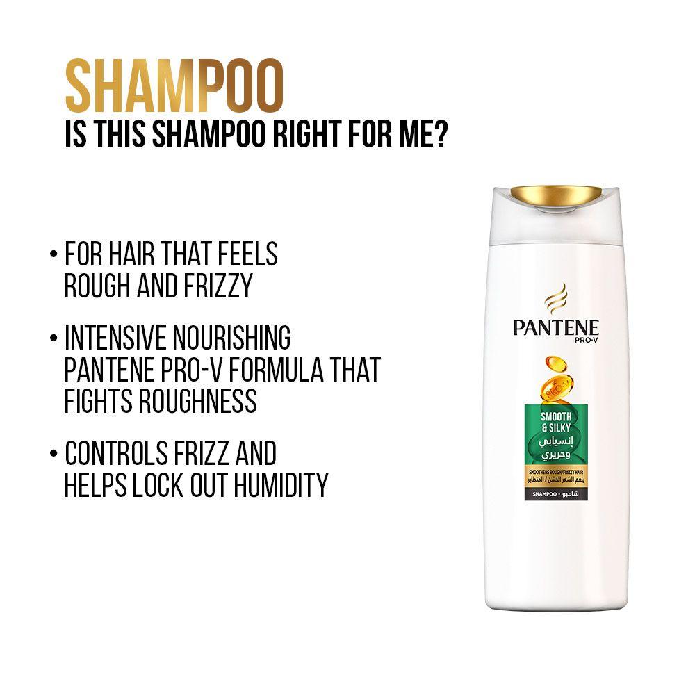 Pantene - Pro-V Smooth & Silky Shampoo - 400ml - Wellness Shoppee
