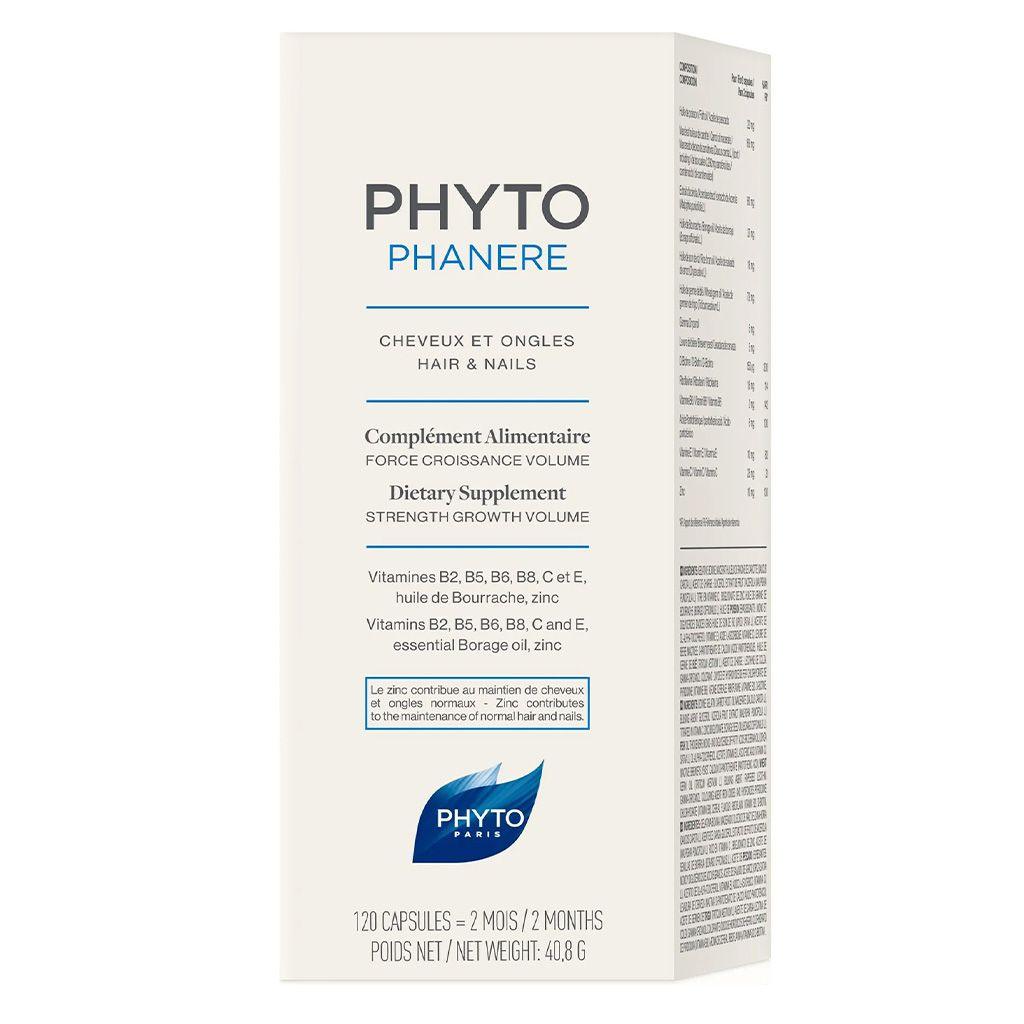 Phyto Phytophanere Hair & Nail Supplement Capsules, Pack of 120's - Wellness Shoppee