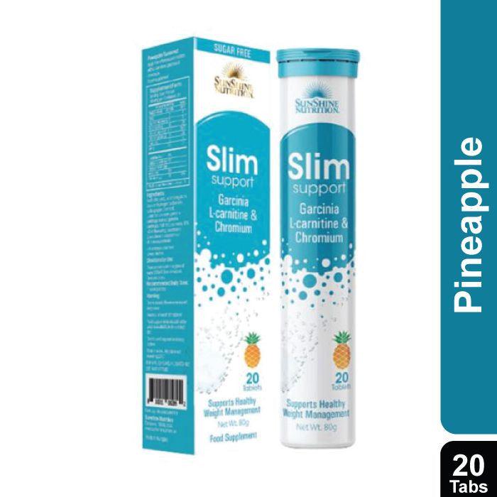 Sunshine Nutrition Slim Support Efferv Pineapple Tabs 20's - Wellness Shoppee