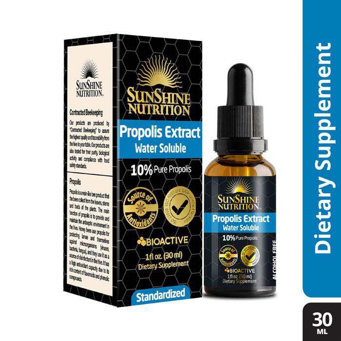 Sunshine Nutrition Propolis Extract Water Soluble 10 % 30 ml - Wellness Shoppee