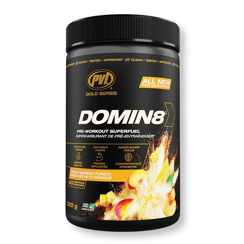 PVL Gold Series Domin8 Pre Workout Superfuel 520 G - Wellness Shoppee