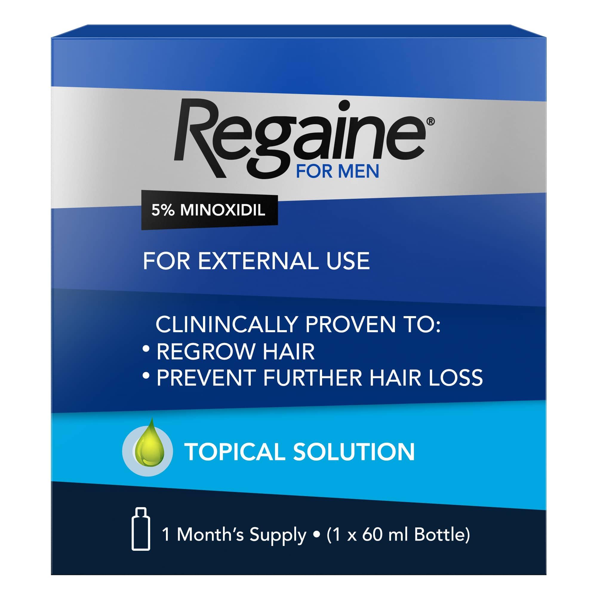 Regaine For Men 5% Minoxidil Topical Hair Regrowth Solution 60ml - Wellness Shoppee