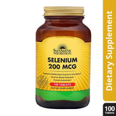 Sunshine Nutrition Selenium 200 Mcg Tabs 100's - Wellness Shoppee