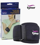 Tynor Tennis Elbow Support With Silicone Pad Large Size - Black, Pack of 1’s
