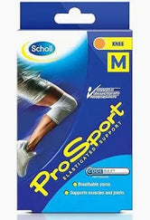 Scholl ProSport Elasticated Knee Support - Compression Bandage for Knee, Medium