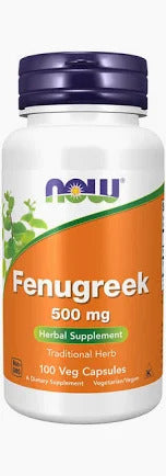 Now Fenugreek, 100 Veggie Capsules, 500 mg