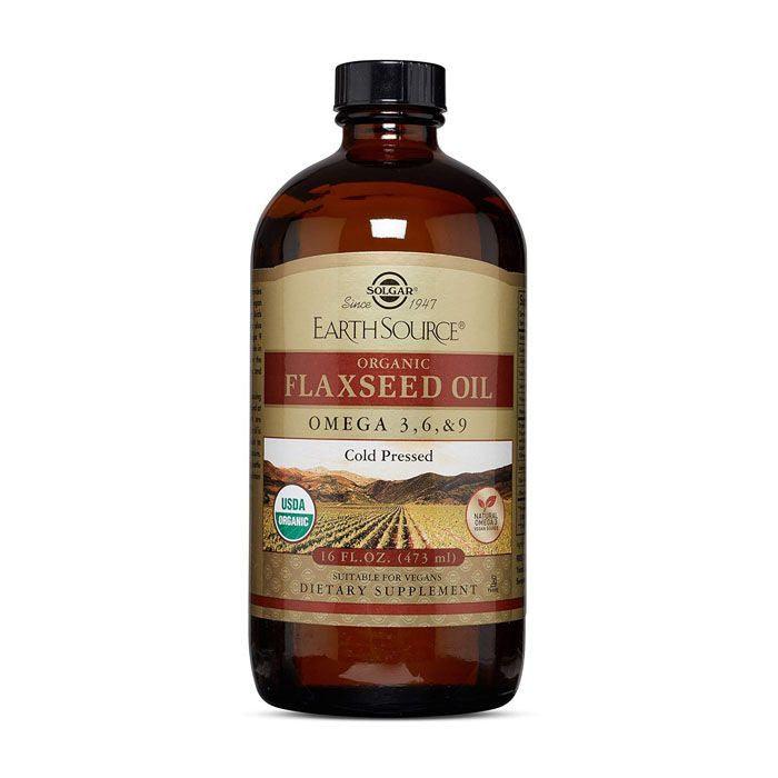 Solgar Earth Source Flaxseed Oil 16oz - Wellness Shoppee