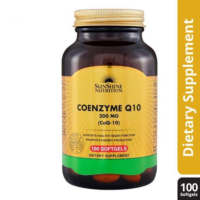 Sunshine Nutrition CoQ10 200mg 100 Softgels - Wellness Shoppee