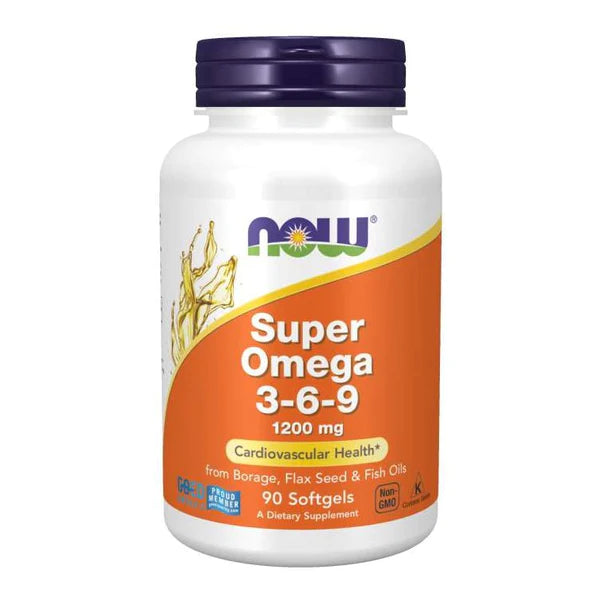 Now Super Omega 3-6-9 1200 Mg Softgels - 90 - Wellness Shoppee