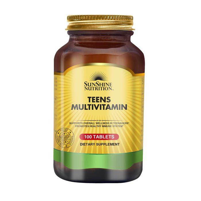 Sunshine Nutrition Teen Multivitamins 100 Tablets - Wellness Shoppee