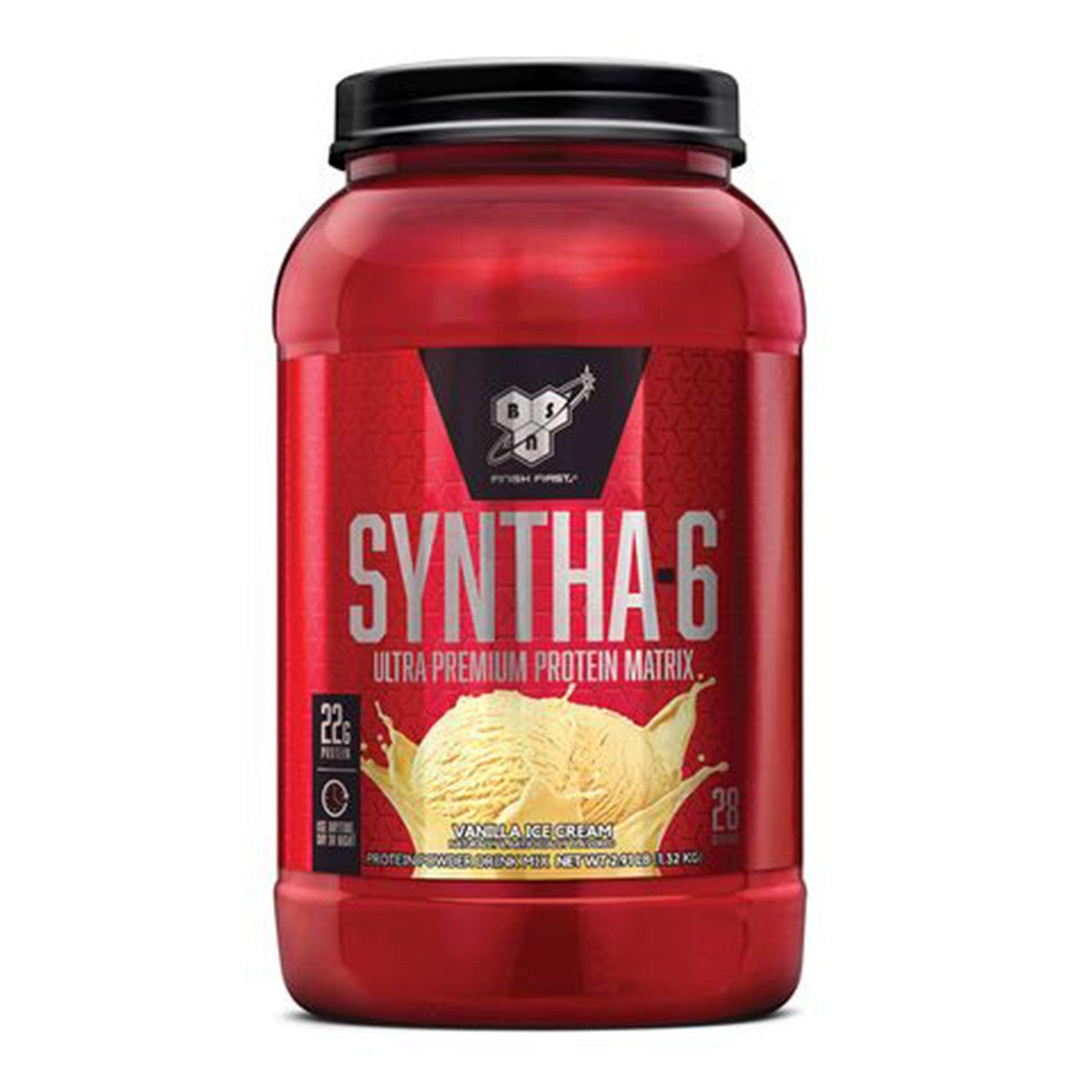 BSN Syntha-6 Whey Protein, Cookies and Cream, 2.91 Lb - Wellness Shoppee