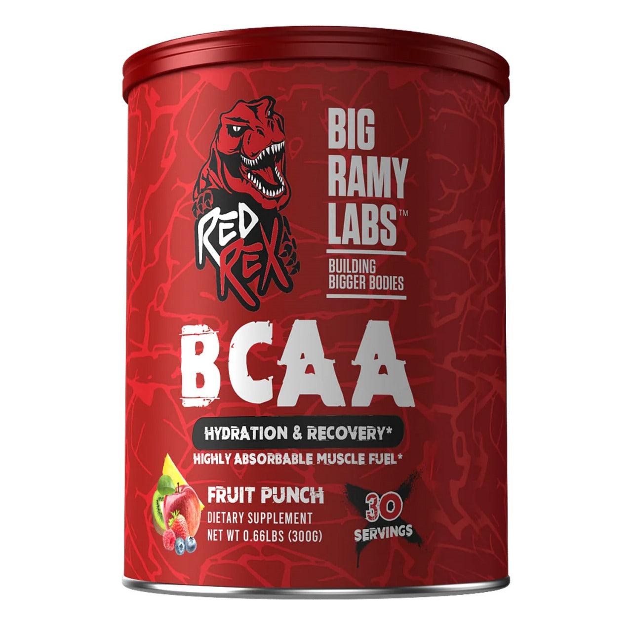 Big Ramy Labs Red Rex BCAA, Fruit Punch, 300 Gm - Wellness Shoppee