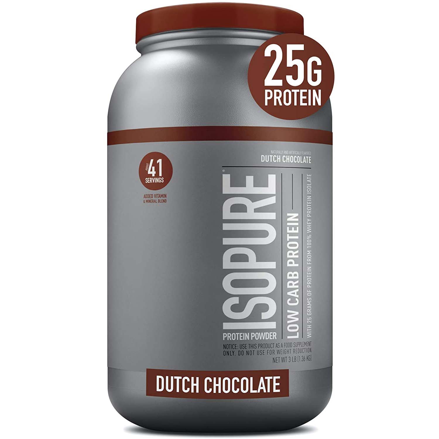 Isopure Low Carb Chocolate, 3lbs
