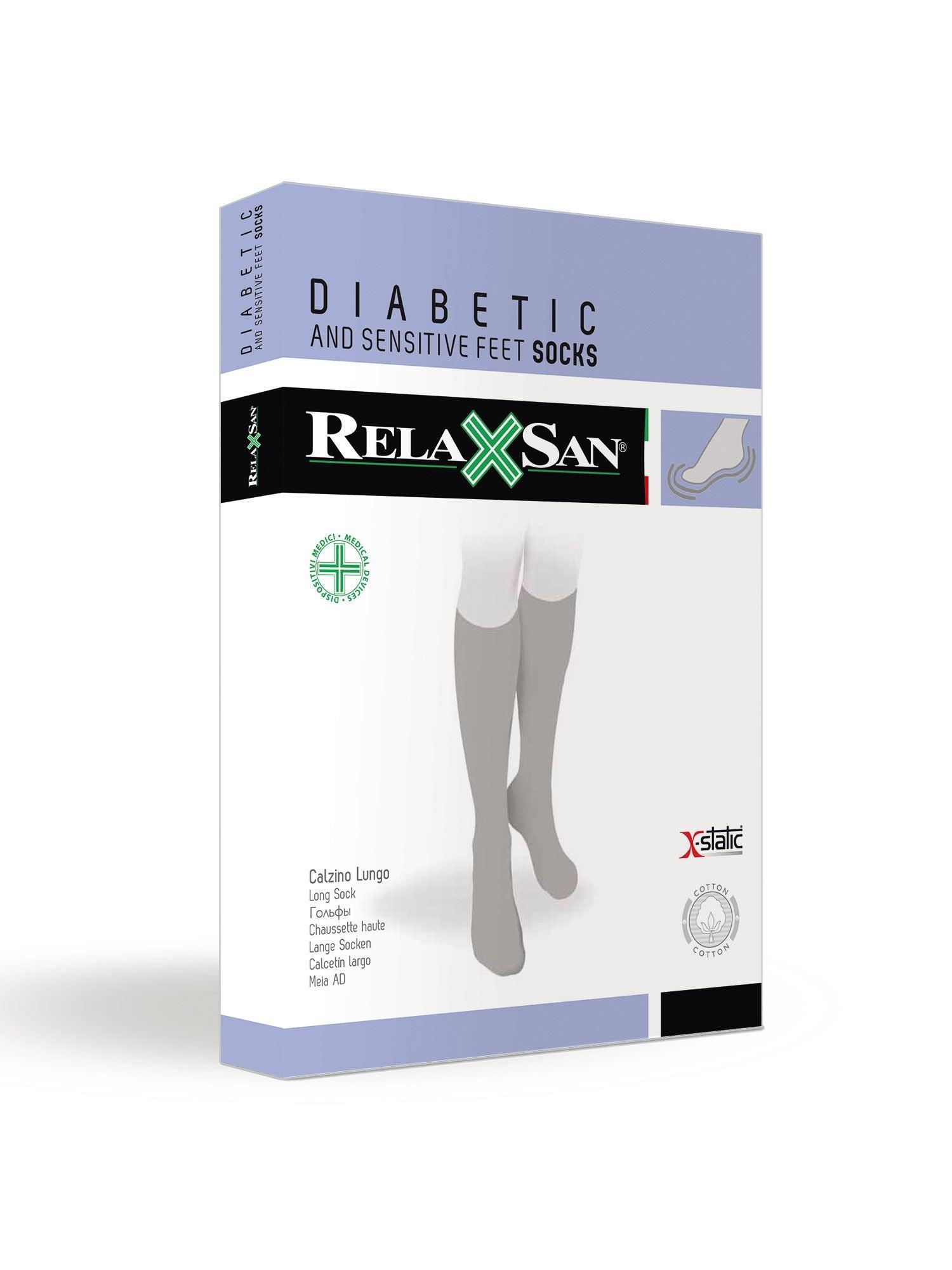 Diabetic knee socks with X-Static Silver fibre - Wellness Shoppee