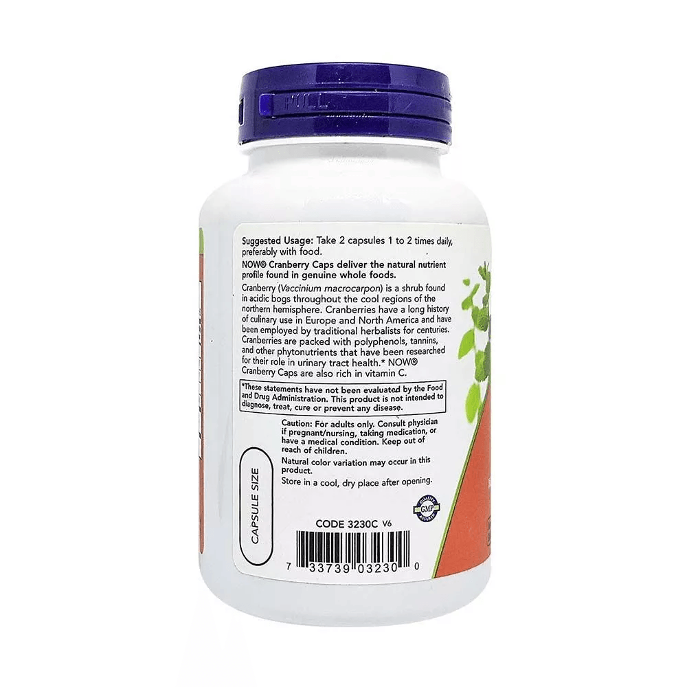 Now Cranberry Capsules 100's - Wellness Shoppee