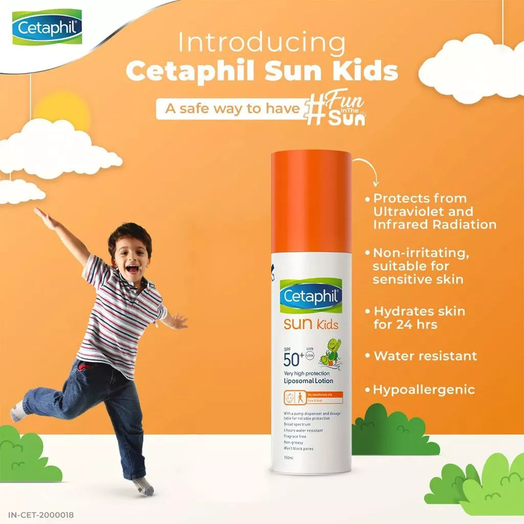 Cetaphil Sun Kids SPF 50+ Liposomal Lotion 150 mL - Wellness Shoppee