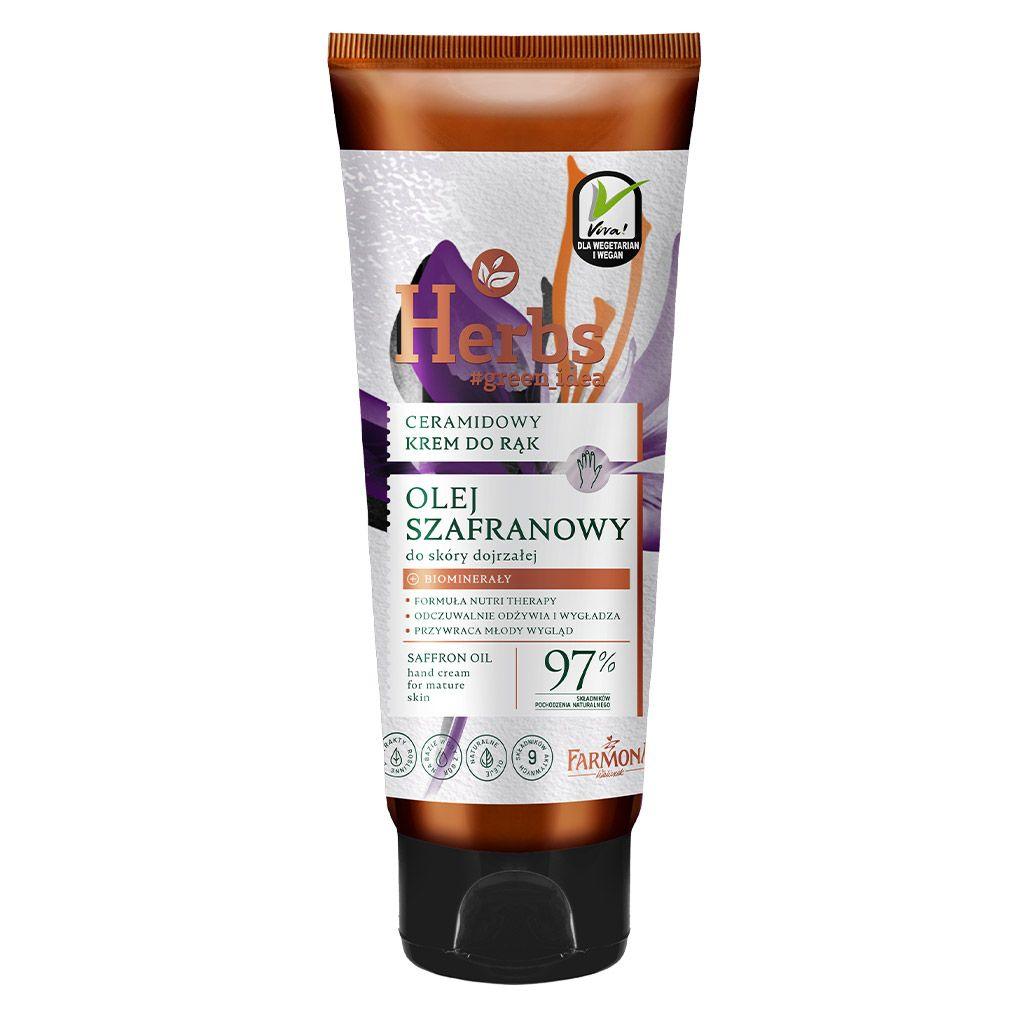 Farmona Herbs Saffron Oil Hand Cream For Mature Skin 100ml - Wellness Shoppee