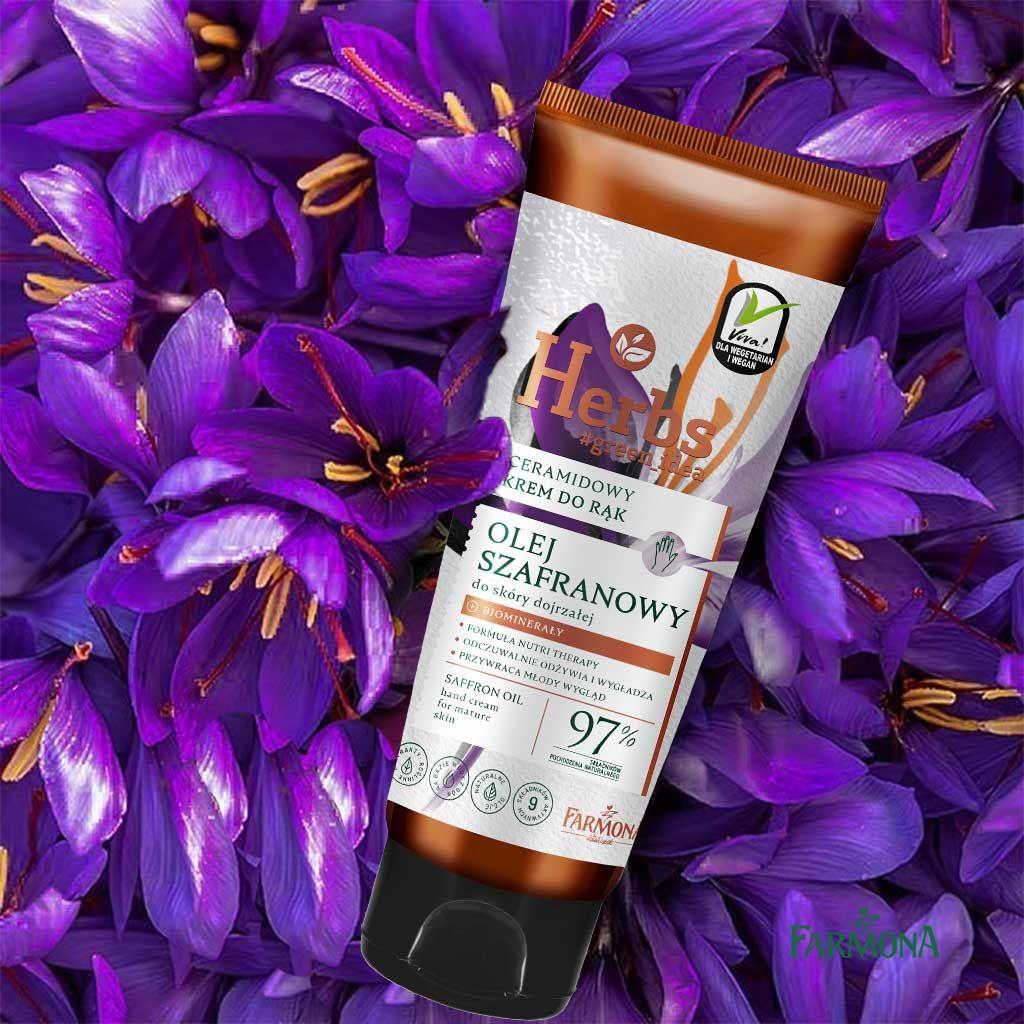 Farmona Herbs Saffron Oil Hand Cream For Mature Skin 100ml - Wellness Shoppee