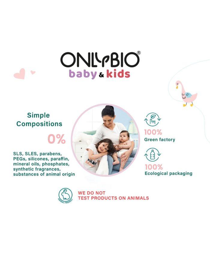 OnlyBio Kids Gentle Body Wash Foam For 3+Year Old Kids 300ml - Wellness Shoppee