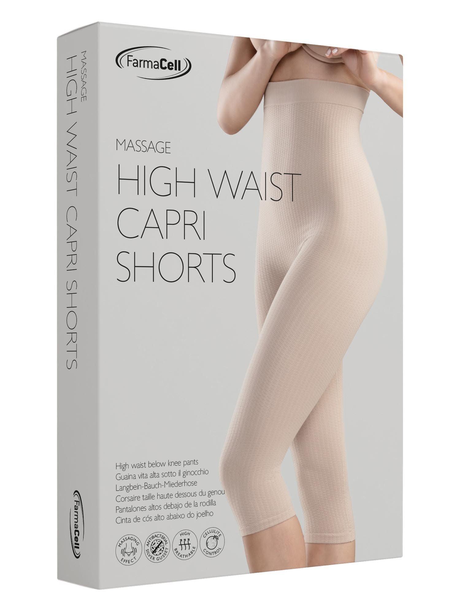 Women's high-waisted anti-cellulite micromassage capri leggings - Wellness Shoppee