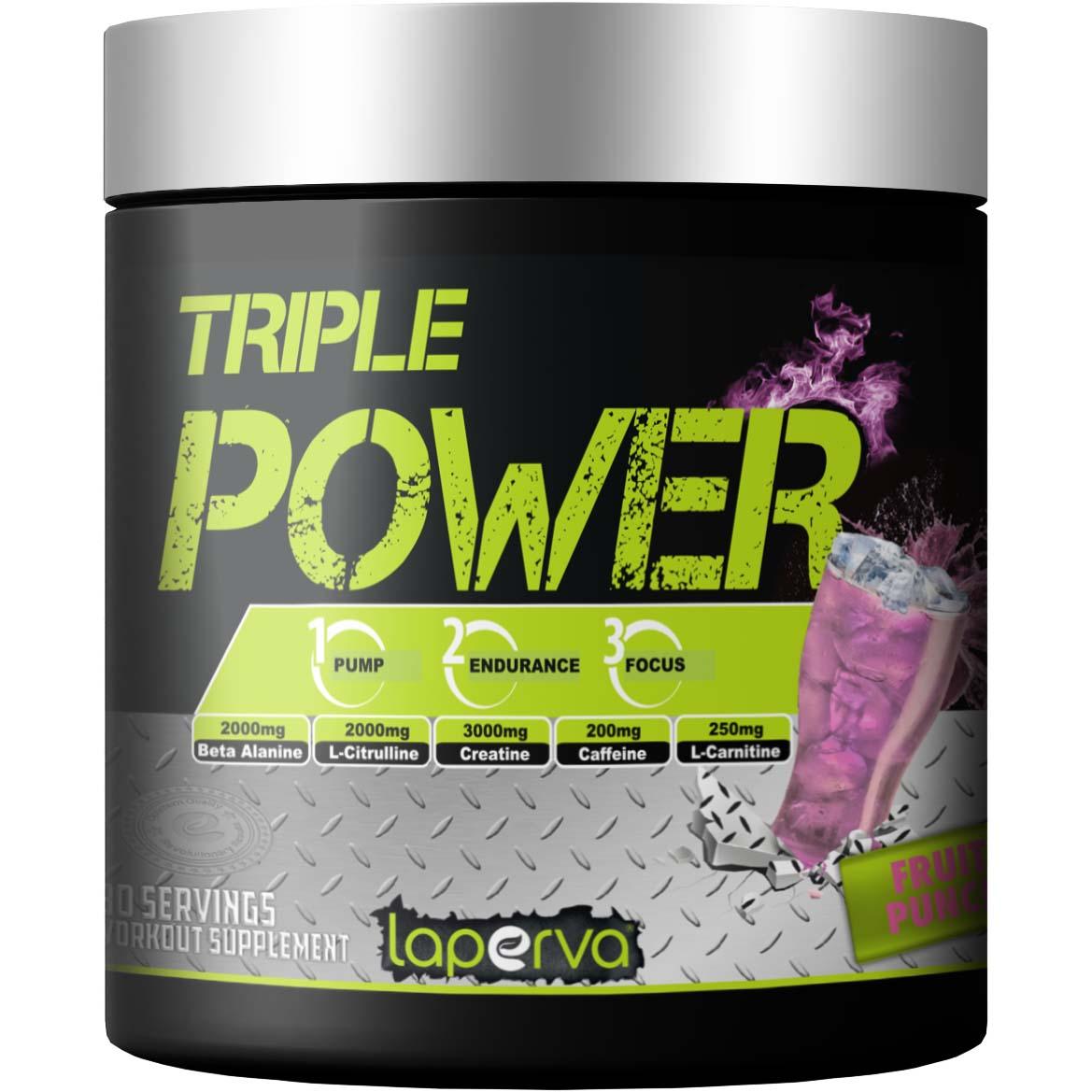 Laperva Triple Power Pre-Workout, Fruit Punch, 30 - Wellness Shoppee