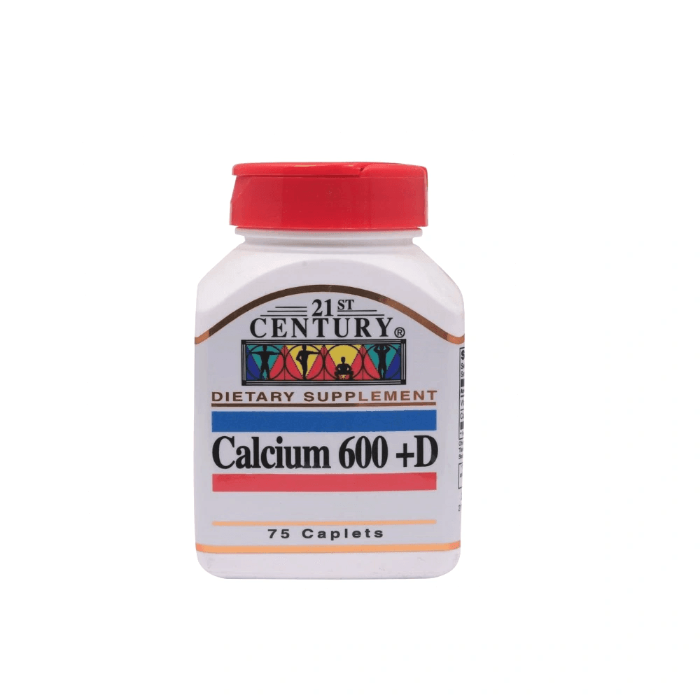 21st Century Calcium 600+ Vitamin D Caplets 75s - Wellness Shoppee