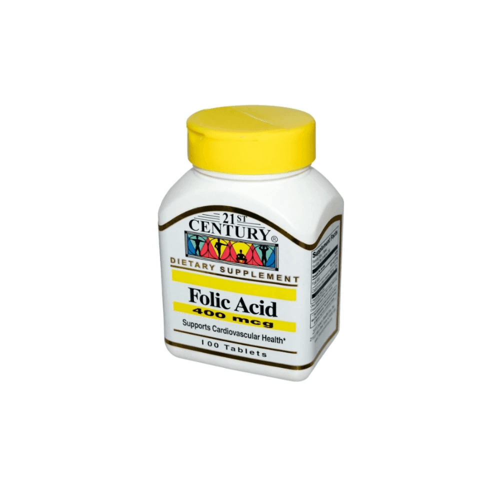 21st Century Folic Acid 400mcg 100 Tablets - Wellness Shoppee