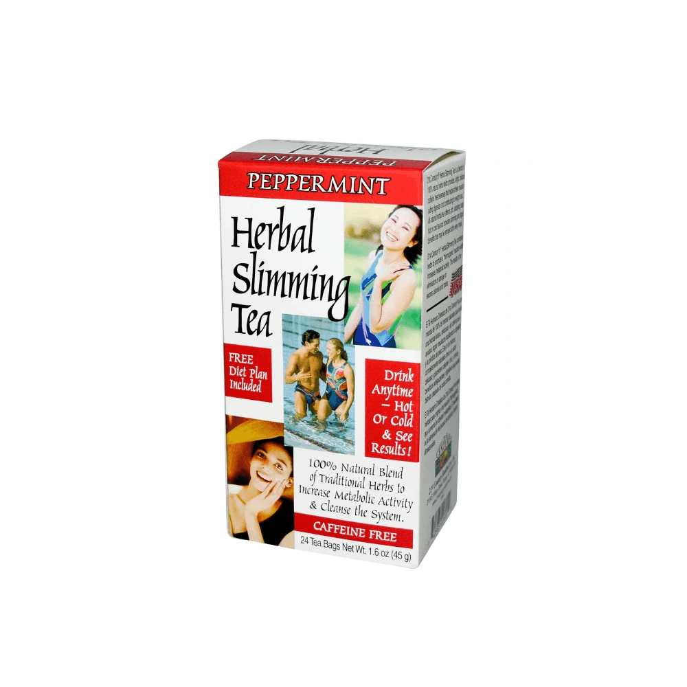 21st Century Herbal Slimming Tea Peppermint 24 Bags - Wellness Shoppee