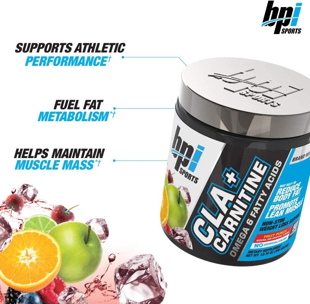 BPI Sports Health CLA + Carnitine Non-Stimulant Formula (Fruit Punch, 50 Servings) - Wellness Shoppee