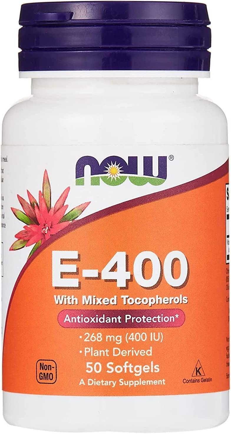 Now Foods E-400 Iu Softgels 50'S - Wellness Shoppee