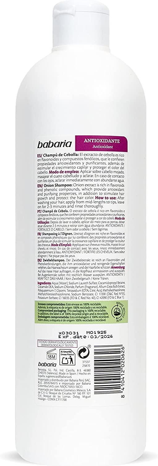 BABARIA SHAMPOO ONION 600 ML - Wellness Shoppee