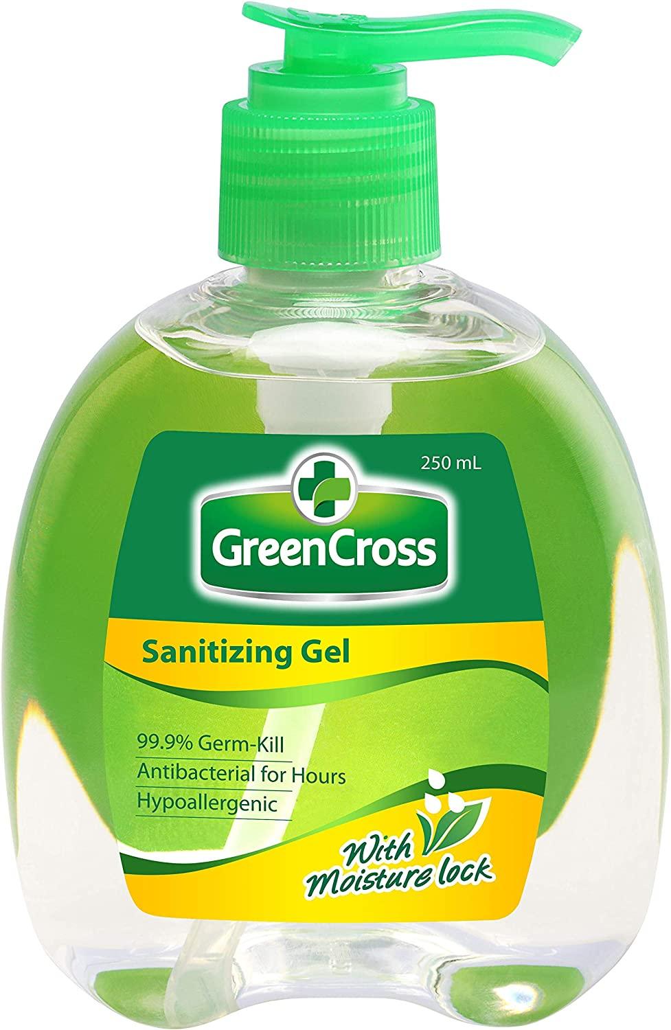 Green Cross Sanitizing Gel with Pump - Wellness Shoppee