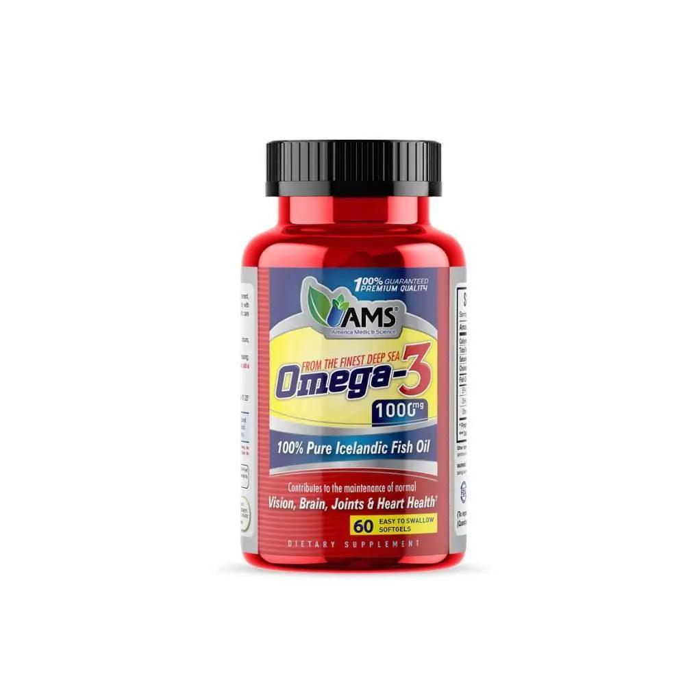 AMS Omega 3 1000 mg Softgels 60s - Wellness Shoppee