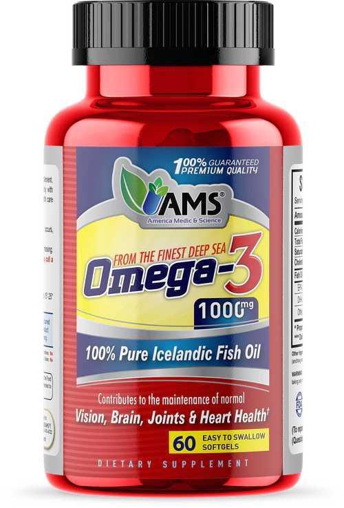 AMS Omega 3 1000 mg Softgels 60s - Wellness Shoppee