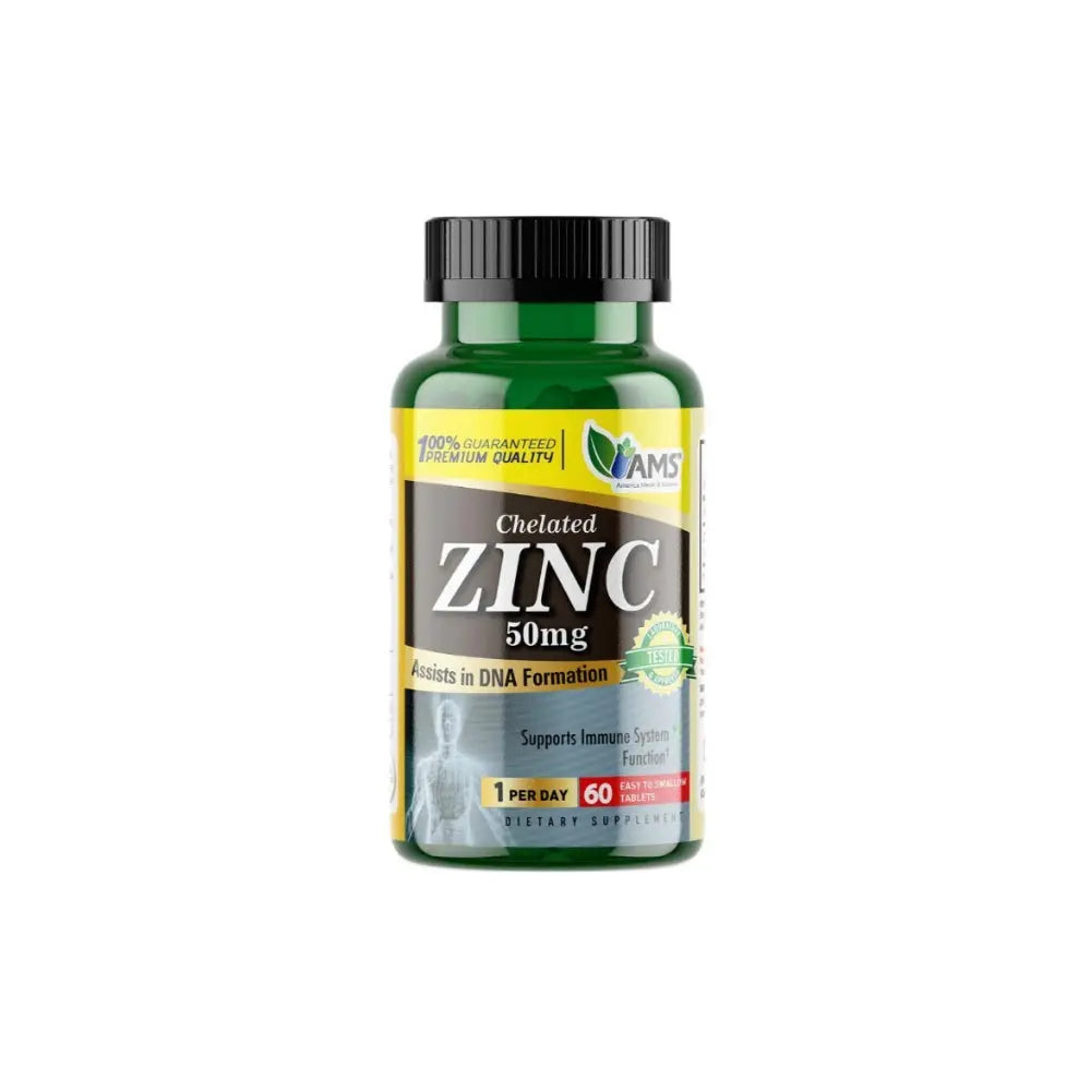 AMS Zinc 50mg tablets 60s - Wellness Shoppee