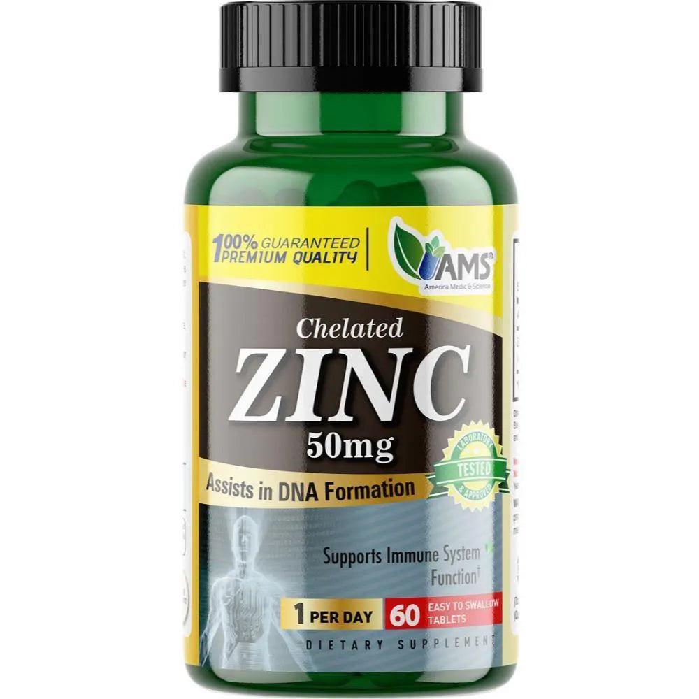 AMS Zinc 50mg tablets 60s - Wellness Shoppee