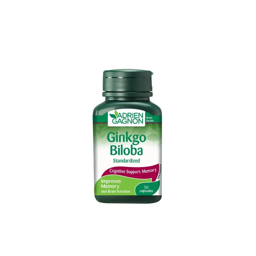 Adrien Gagnon Ginkgo Biloba 30 Capsules - Wellness Shoppee